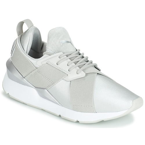Chaussures Femme Baskets Space Puma WN MUSE SATIN II.GRAY Gris