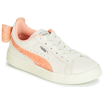 Chaussures Fille Baskets basses Puma PS SUEDE BOW JELLY AC.WHIS Beige