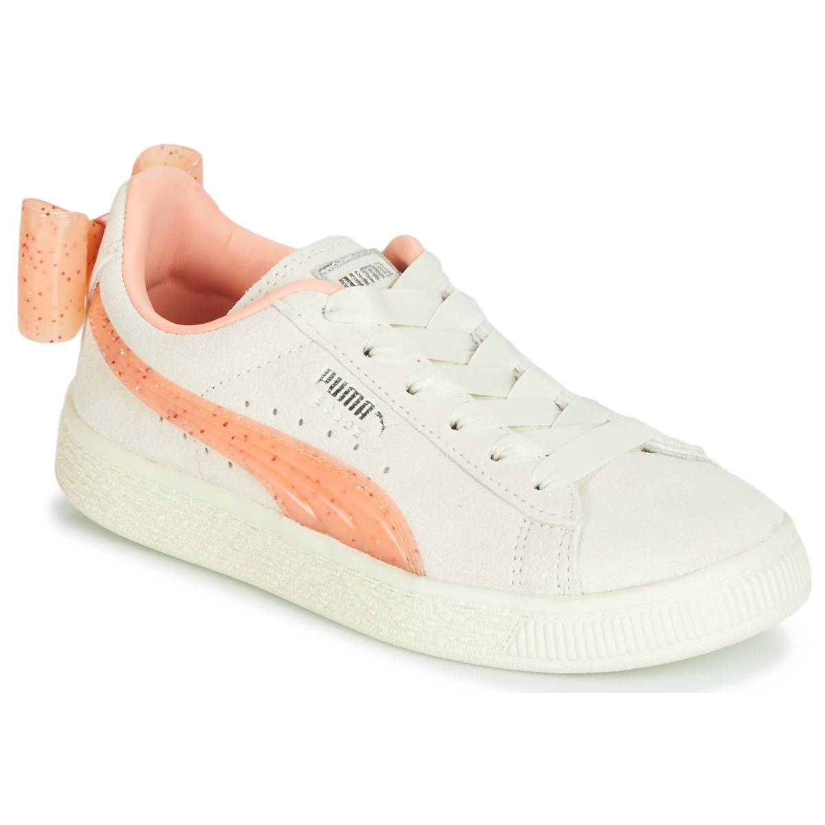 Chaussures Fille Baskets basses Puma integral PS SUEDE BOW JELLY AC.WHIS Beige