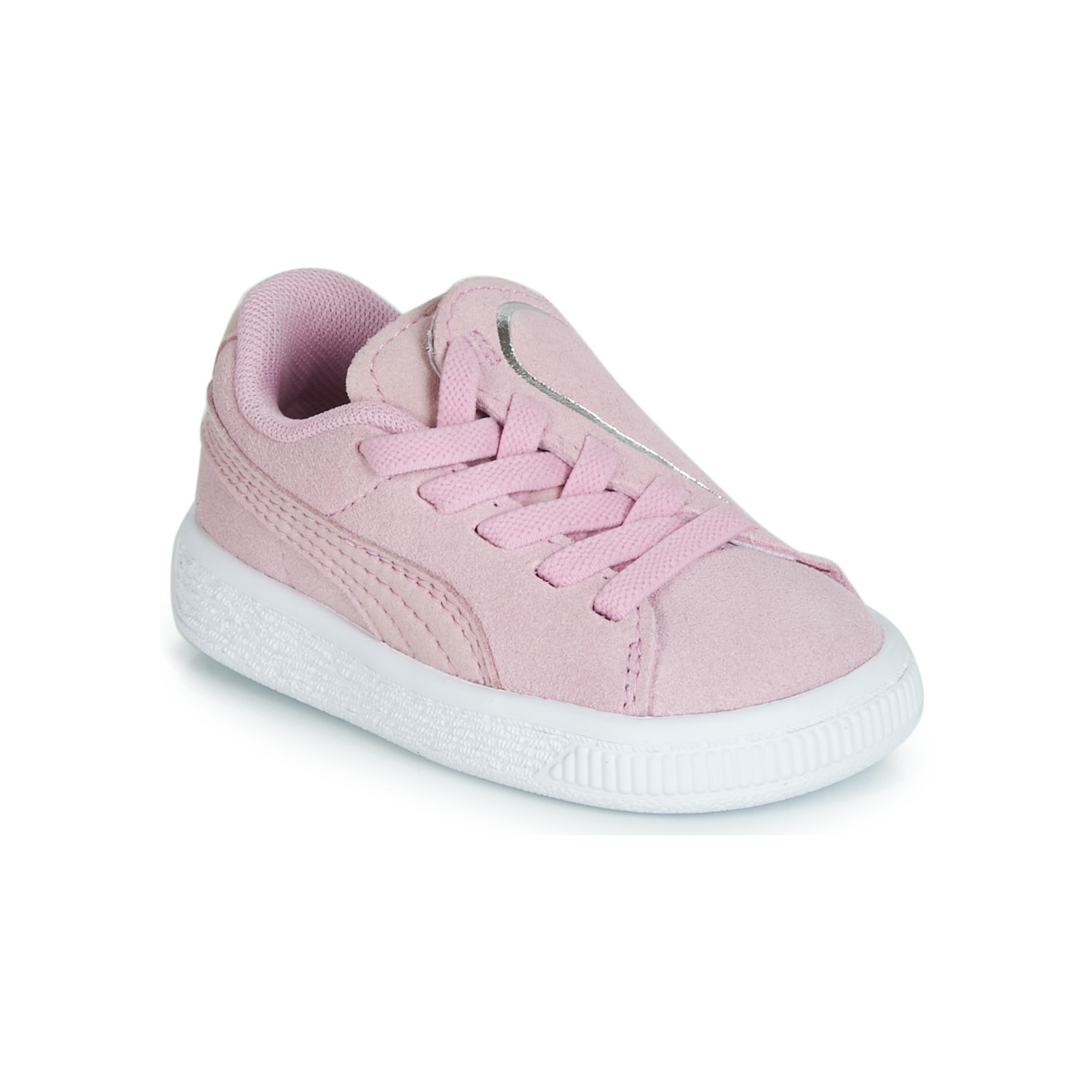 Chaussures Fille Baskets basses sock Puma INF SUEDE CRUSH AC.LILAC Lila