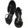 Chaussures Femme Sandales sport Vitiello Dance Shoes 324 camoscio vernice nero forma Noir
