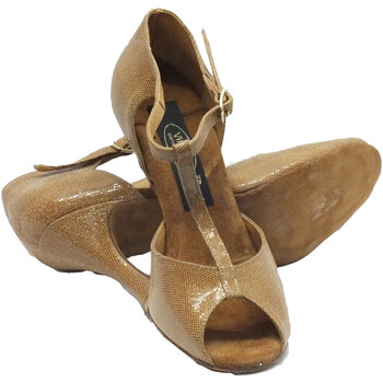 Vitiello Dance Shoes 385 satinato cuoio forma Marron