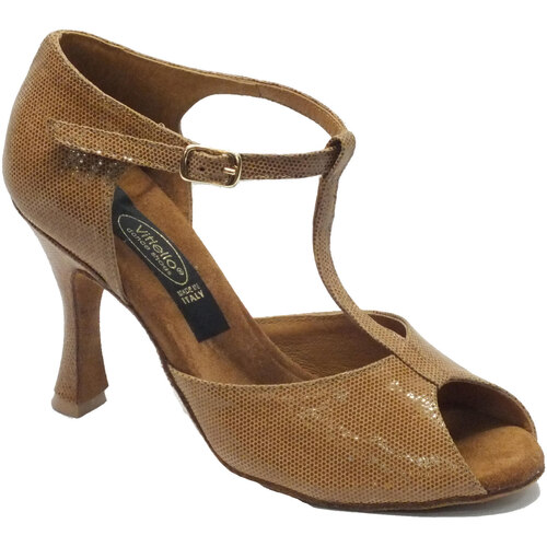 Chaussures Femme Sandales sport Vitiello Dance Shoes 385 satinato cuoio forma Marron
