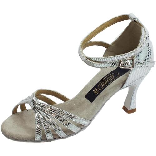 Chaussures Femme Sandales sport Vitiello Dance Shoes Sandalo l.a incrociato Argenté