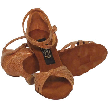 Vitiello Dance Shoes Sandalo l.a. satinato Marron