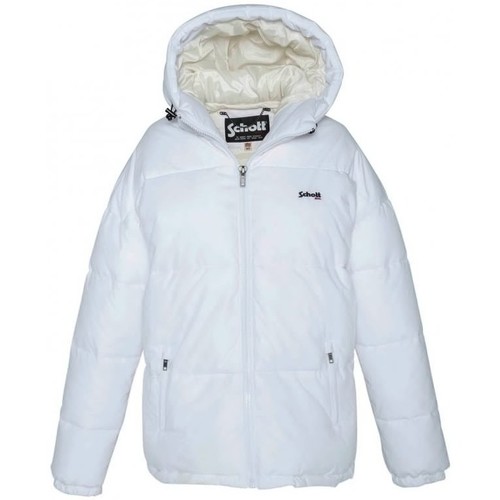 Schott Doudoune JKT ALASKA W Blanc Blanc - Vêtements Blousons Femme 148,00 €