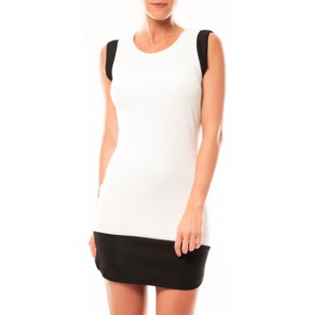 Vêtements Femme Robes Vero Moda Signe S/L Mini Dress 10111107 Blanc/Noir Noir