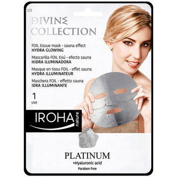 Accessoires textile Femme Masques Iroha Nature Platinum Tissue Hydra-glowing Face Mask 