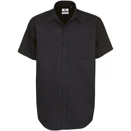 Vêtements Homme Chemises manches courtes Tops / Blouses Sharp Noir
