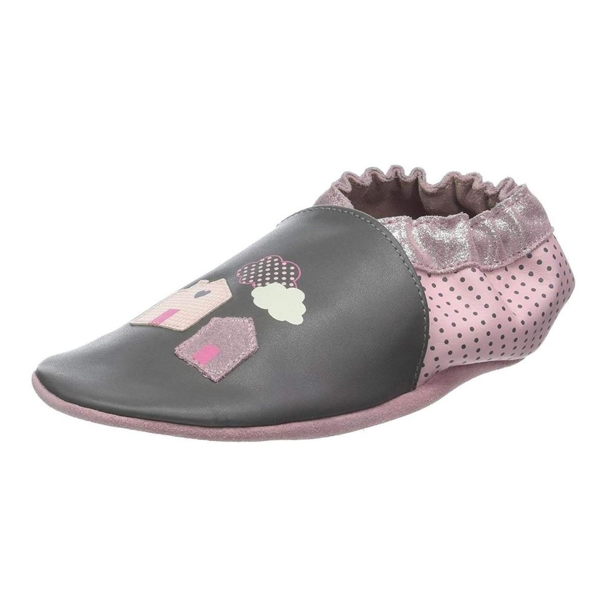 Chaussures Fille Chaussons Robeez HOME SWEET HOME Gris