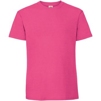 Vêtements Homme T-shirts manches courtes Fruit Of The Loom Premium Fuchsia