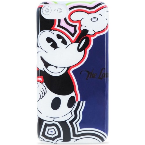 Sacs Housses portable Iceberg Couverture Happy Mickey Mouse Pour iPhone 6 6S 7 Noir