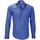 Vêtements Homme Chemises manches longues Andrew Mc Allister chemise mode italian bleu Bleu