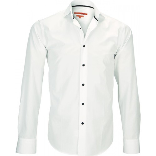 Vêtements Homme Chemises manches longues Andrew Mc Allister chemise col italien harry blanc Beige