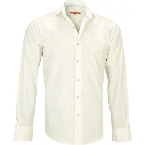 Vêtements Homme Chemises manches longues Chemise Oxford Derby Vert chemise en popeline blake beige Beige