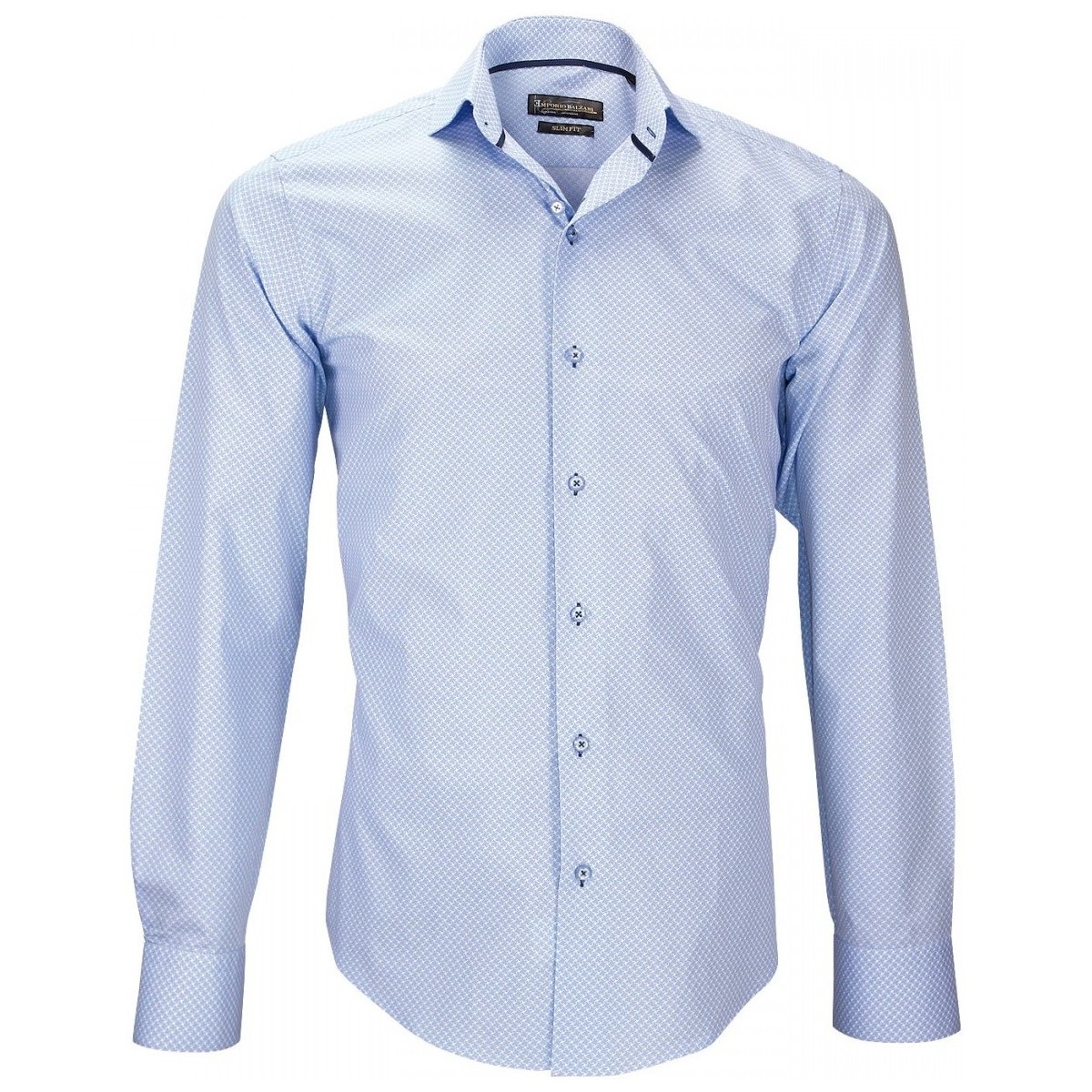 Vêtements Homme Chemises manches longues Emporio Balzani chemise imprimee lecce bleu Bleu