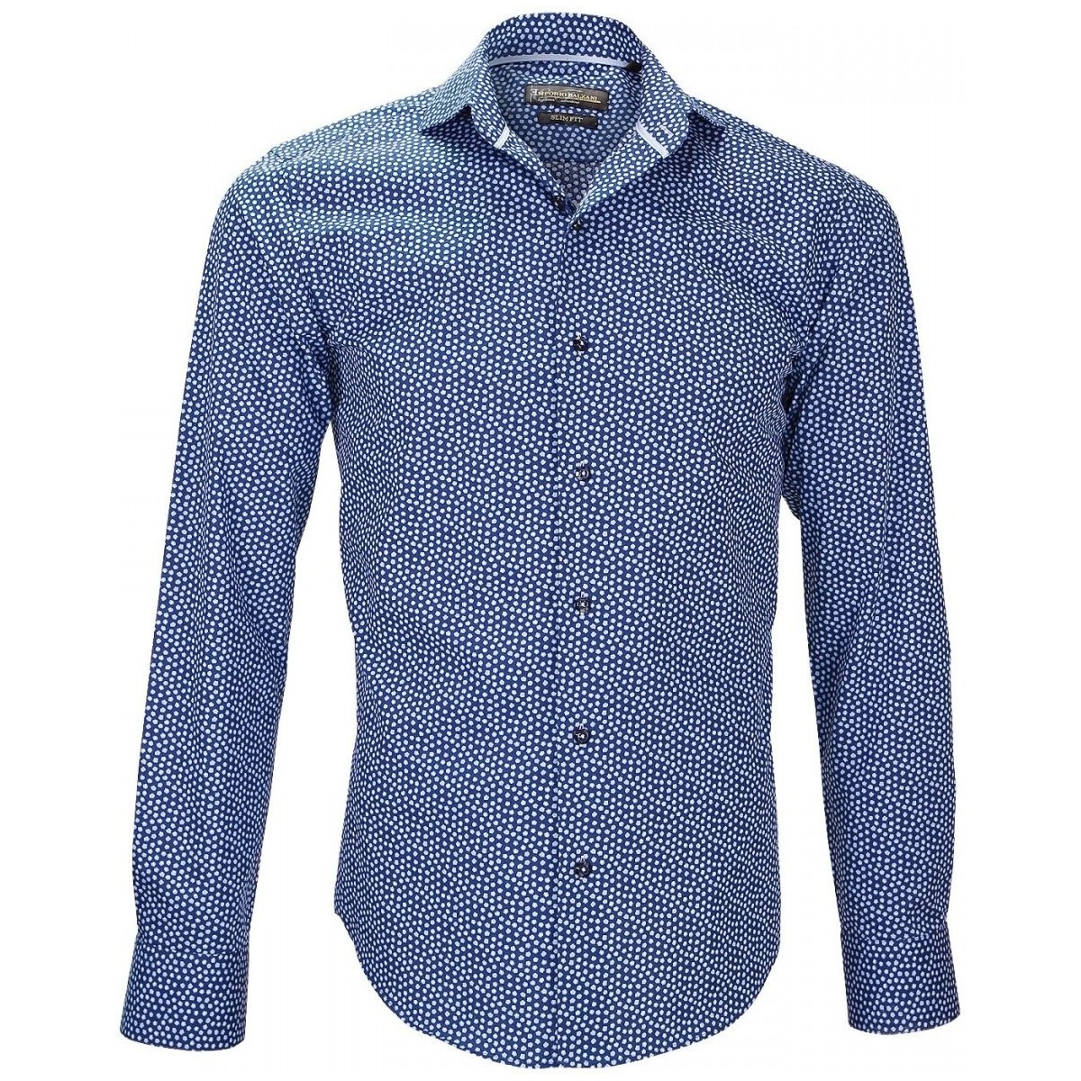 Vêtements Homme Chemises manches longues Emporio Balzani chemise imprimee fiori bleu Bleu