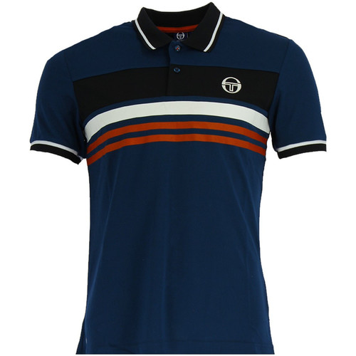 Vêtements Homme Favourites Black Knitted Polo Shirt Inactive Sergio Tacchini ISHEN Bleu