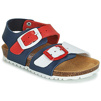 Chaussures Enfant Sandales et Nu-pieds Garvalin BIO  BOY Marine / Rouge / Blanc