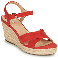 Chaussures Femme Sandales et Nu-pieds Geox D SOLEIL Rouge Corail