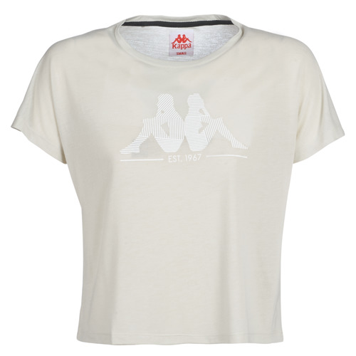 Vêtements Femme T-shirts manches courtes Kappa YERRI Beige Gris