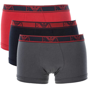 Sous-vêtements Homme Boxers Emporio Armani monogram logo shirtni Pack de 3 Gris