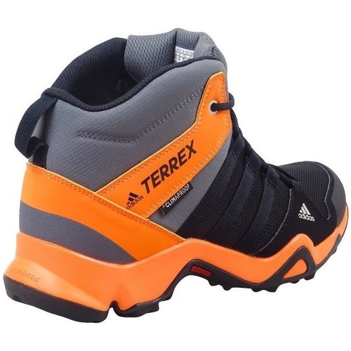 Chaussures Enfant Randonnée with adidas Originals Terrex AX2R Mid CP Gris, Noir, Orange