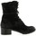 Chaussures Femme Boots Pao Rangers cuir velours Noir