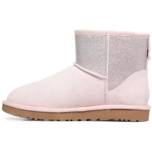 Chaussures Femme Bottes UGG CLASSIC MINI SPARKLE Rose