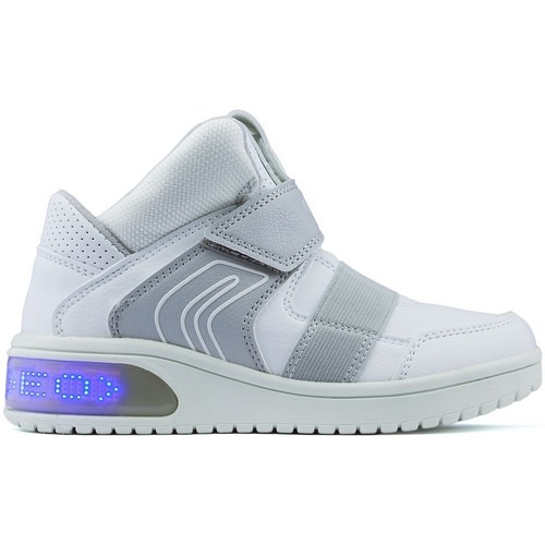 Geox Lumières de bottes JR XLED BOY Blanc - Chaussures Basket montante  Enfant 52,25 €