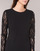 Vêtements Femme Robes courtes Lauren Ralph Lauren LACE PANEL JERSEY DRESS Noir