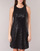Vêtements Femme Robes courtes Lauren Ralph Lauren SEQUINED SLEEVELESS DRESS Noir