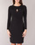 Vêtements Femme Robes courtes Lauren Ralph Lauren SEQUINED YOKE JERSEY DRESS Noir