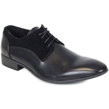 Chaussures Homme Richelieu Kebello Derbies bi-matière Taille : H Noir 40 Noir