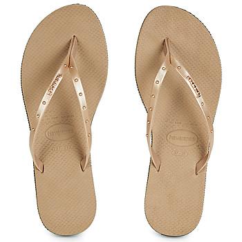 Chaussures Femme Tongs Havaianas YOU MAXI Rose Gold