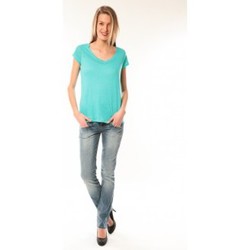 Vêtements Femme T-shirts manches courtes Little Marcel T-Shirt Talin E15FTSS0116 Bleu Turquoise Bleu