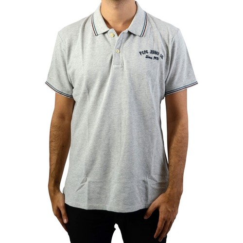 Vêtements Homme Polos manches courtes Pepe JEANS mid-rise Polo Terence Gris