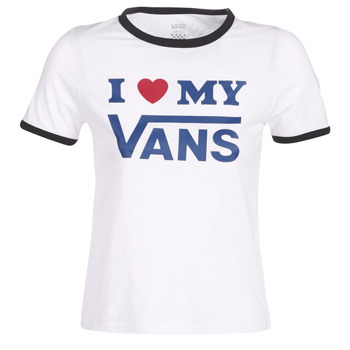 Vêtements Femme T-shirts manches courtes Vans VANS LOVE RINGER Blanc