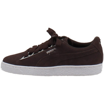 Chaussures Femme Baskets basses Puma SUEDE JEWEL METALLIC Rouge