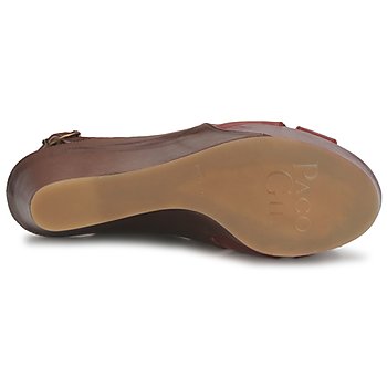 Chaussures Paco Gil RITMO SELV Camel / Bordeaux - Livraison Gratuite 