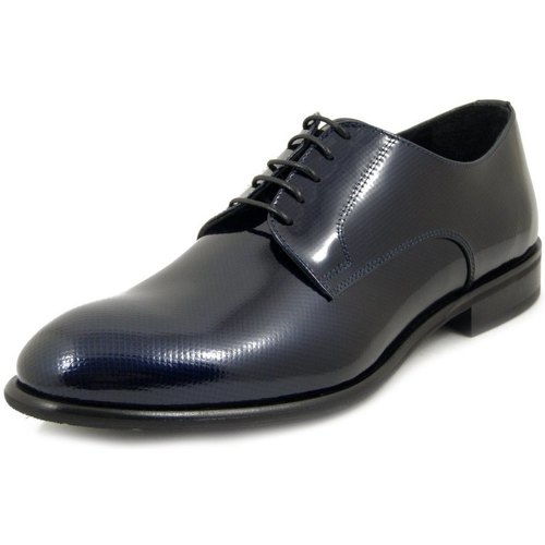 Chaussures Homme Derbies Osvaldo Pericoli Homme Chaussures, Derby élégant, Cuir Brillant, 1314 Bleu