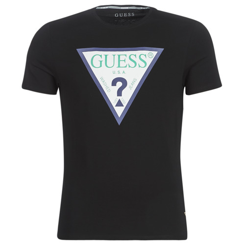 T-shirt Guess pour homme en coloris Noir Homme Vêtements T-shirts T-shirts à manches courtes 