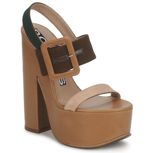 Chaussures Femme Gianluca - Lart Rochas RO18231 Brun / Beige