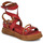 Chaussures Femme Sandales et Nu-pieds Nae Vegan Shoes LAGOS Rouge