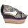 Chaussures Femme Sandales et Nu-pieds Etro 3467 Gris / Noir / Violet