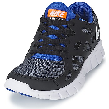 Nike FREE RUN 2 JUNIOR Noir / Bleu
