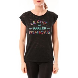 Vêtements Femme T-shirts manches courtes Little Marcel Tee-shirt Tamia E15FTSS0124 Noir Noir