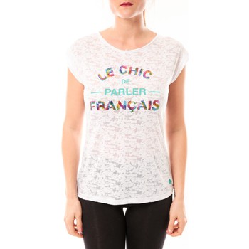 Vêtements Femme T-shirts manches courtes Little Marcel Tee-shirt Tamia E15FTSS0124 Blanc Blanc