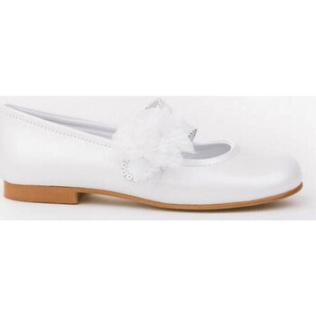 Chaussures Fille Ballerines / babies Angelitos Zapato niña 992 Blanco Blanc