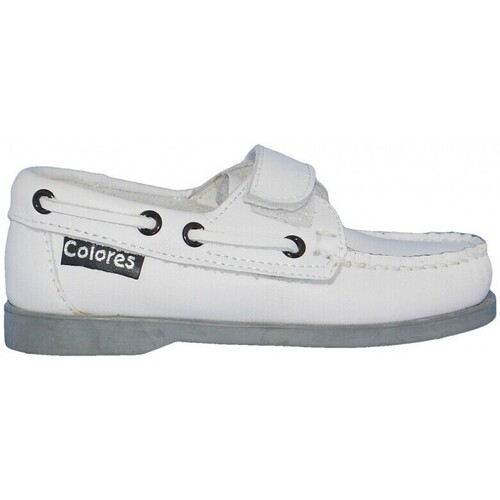 Chaussures Enfant Chaussures bateau Colores 21871-24 Blanc